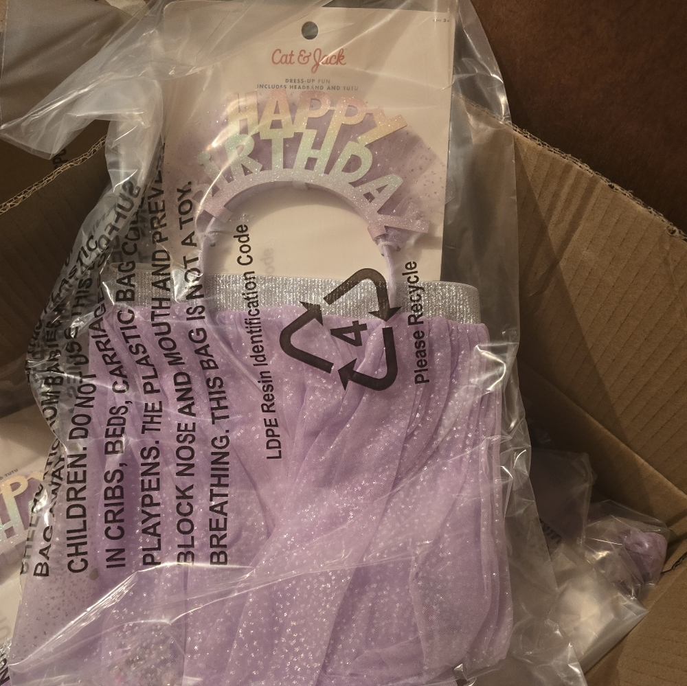 BNIP ☆ Cat & Jack Lavender Tutu and Headband Set